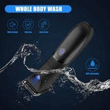 NNEOBA Rechargeable Body Hair Trimmer for Men Ceramic Blade & LED Light Black