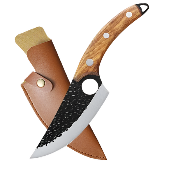 NNEOBA Hand-Forged Stainless Steel Chef Knife – With Protective Cover