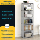 NNEOBA Simple Multi-layer Bookshelf Closet Organizer