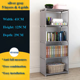 NNEOBA Multi-Layer Bookshelf Storage Rack