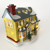 NNEOBA Brightly Lit Christmas Village House with Santa Claus Car