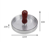 NNEOBA Non-Stick Burger Press – Red Aluminum Hamburger Patty Maker