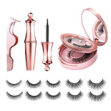 NNETM 5 Pairs Magnetic Eyelashes And Eyeliner Kit Reusable 3D Magnetic False Lashes Extension No Glue Needed