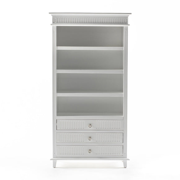 NNENVS Bookcase with 3 Drawers
