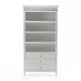 NNENVS Bookcase with 3 Drawers