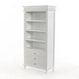 NNENVS Bookcase with 3 Drawers