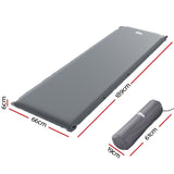 NNEDSZ Self Inflating Mattress Camping Sleeping Mat Air Bed Pad Single Grey