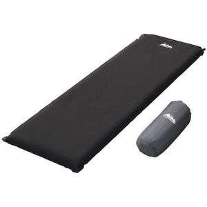 NNEDSZ Self Inflating Mattress Camping Sleeping Mat Air Bed Pad Single Black
