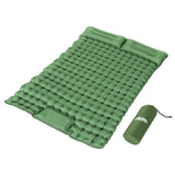 NNEDSZ Self Inflating Mattress Camping Sleeping Mat Air Bed Pad Double Pillow