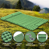 NNEDSZ Self Inflating Mattress Camping Sleeping Mat Air Bed Pad Double Pillow