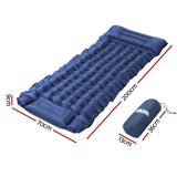 NNEDSZ Self Inflating Mattress Camping Sleeping Mat Air Bed Single Pillow Bag