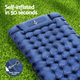 NNEDSZ Self Inflating Mattress Camping Sleeping Mat Air Bed Single Pillow Bag
