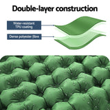 NNEDSZ Self Inflating Mattress Camping Sleeping Mat Air Bed Pad Single Pillow