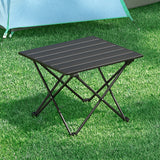 NNEDSZ Folding Camping Table 40CM Roll Up Outdoor Picnic BBQ Aluminium Desk