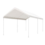 NNEDSZ Carports 3x6m Carport Kits Steel Shelter Gazebo Canopy Garage Portable Garden Shed