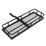 NNEDSZ Universal Car Roof Rack Foldable Hitch Basket Cargo Carrier 152cm Black