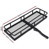 NNEDSZ Universal Car Roof Rack Foldable Hitch Basket Cargo Carrier 152cm Black