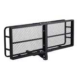 NNEDSZ Universal Car Roof Rack Foldable Hitch Basket Cargo Carrier 152cm Black