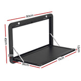 NNEDSZ Caravan Table 800 x 450mm Folding Lockable Black