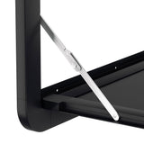NNEDSZ Caravan Table 800 x 450mm Folding Lockable Black