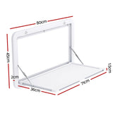 NNEDSZ Caravan Table 800 x 450mm Folding Lockable White