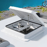 NNEDSZ Caravan Roof Vent Fan Air Exhaust Hatch 12V RV Motorhome Camper White