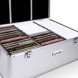 NNEDSZ CD Case DVD Cases Storage Box 500 Discs Aluminium Case DVD Folders