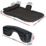 NNEDSZ Car Mattress 134x78 Inflatable SUV Back Seat Camping Bed Black