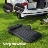 NNEDSZ Car Mattress 134x78 Inflatable SUV Back Seat Camping Bed Black