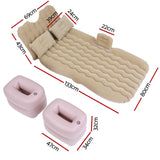 NNEDSZ Car Mattress 176x80 Inflatable SUV Back Seat Camping Bed Beige