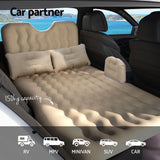 NNEDSZ Car Mattress 176x80 Inflatable SUV Back Seat Camping Bed Beige