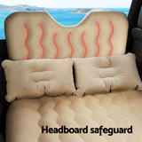 NNEDSZ Car Mattress 176x80 Inflatable SUV Back Seat Camping Bed Beige