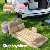 NNEDSZ Car Mattress 176x80 Inflatable SUV Back Seat Camping Bed Beige