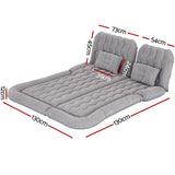 NNEDSZ Car Mattress 175x130 Inflatable SUV Back Seat Camping Bed Grey