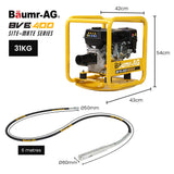 NNEMB 6.5HP Full Frame Concrete Vibrator Drive Unit, and 6M x 60mm Vibrating Shaft Combo
