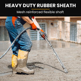 NNEMB 6.5HP Concrete Vibrator Drive Unit, and 6M x 38mm Vibrating Shaft Combo