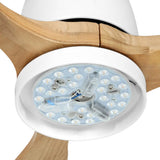 NNEDSZ Devanti 52'' Ceiling Fan AC Motor w/Light w/Remote - Light Wood