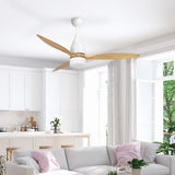 NNEDSZ Devanti 52'' Ceiling Fan AC Motor w/Light w/Remote - Light Wood
