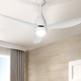 NNEDSZ Devanti 52'' Ceiling Fan DC Motor LED Light Remote Control - White