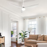 NNEDSZ Devanti 52'' Ceiling Fan DC Motor LED Light Remote Control - White