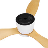 NNEDSZ 52'' Ceiling Fan DC Motor w/Light w/Remote - Light Wood