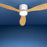 NNEDSZ 52'' Ceiling Fan DC Motor w/Light w/Remote - Light Wood