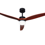 NNEDSZ Devanti 52'' Ceiling Fan AC Motor 3 Blades w/Light - Dark Wood