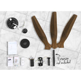 NNEDSZ Devanti 52'' Ceiling Fan AC Motor 3 Blades w/Remote - Dark Wood