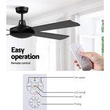 NNEDSZ Devanti 52'' Ceiling Fan AC Motor 4 Blades w/Remote - Black