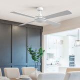 NNEDSZ Devanti 52'' Ceiling Fan AC Motor 4 Blades w/Remote - White