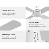 NNEDSZ Devanti 52'' Ceiling Fan AC Motor 4 Blades w/Remote - White