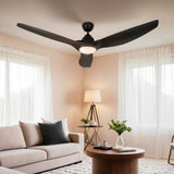 NNEDSZ Devanti 64 Inch Ceiling Fan DC Motor w/Light w/Remote - Black