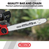 NNEMB 2400W Electric Chainsaw, 16 Inch Oregon Bar and Chain