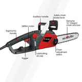 NNEMB 2400W Electric Chainsaw, 16 Inch Oregon Bar and Chain